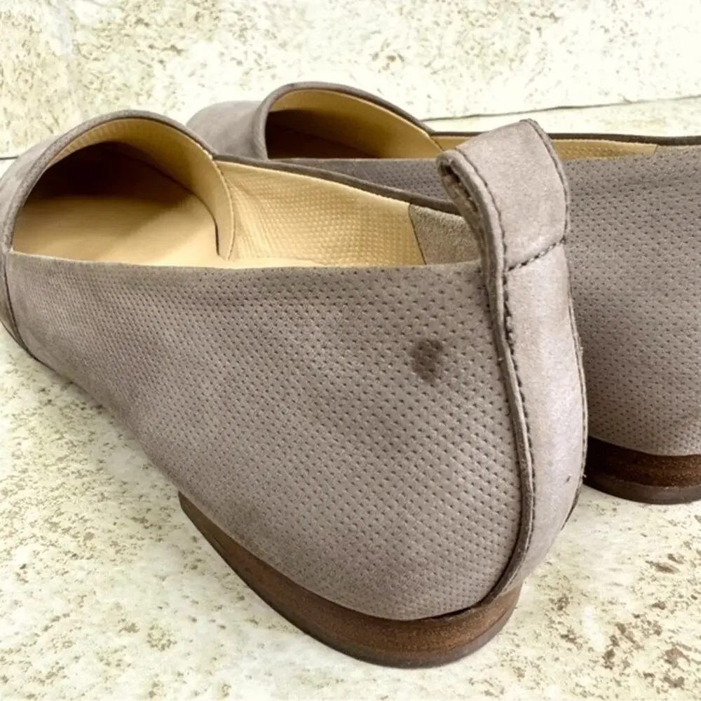 PAUL GREEN Women's Sz (US 8 ) Leather Tan Perforated Slip-on Flats Sz AUS (6.5)